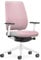 Interstuhl Joyce Interior Edition - ergonomischer Bürostuhl - Schreibtischstuhl mit Synchromechanik - verstellbare Rückenlehne und Lordose - Designer-Rollen (Rosa | Hellgrau)