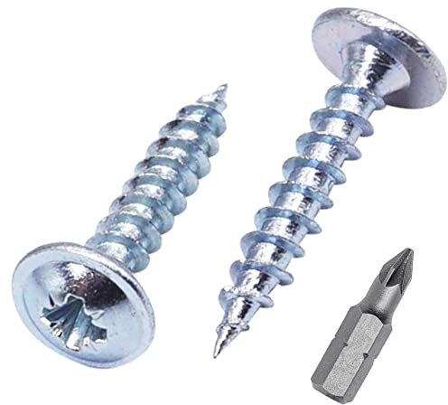 SKIR'CO Lot de 300 vis à bois en acier zingué 3,0 x 20 mm Argenté Vis en métal Tête gaufrette Pozidriv Autotaraudeuse