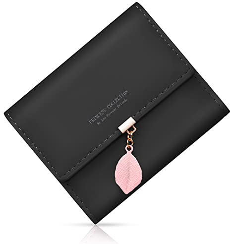 Flintronic Damen Geldbörse - PU Leder Portemonnaie Mit Großer Kapazität, Mehreren Kartenfächern Und Fächern - Elegant Und Klein - Rosa