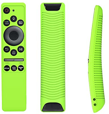 Funda Mando a Distancia para Samsung Smart TV Funda BN59-01312A/01312B Funda de Silicona a Prueba de Golpes para Mando a Distancia Smart TV (Verde Luminoso)
