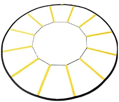 huwvqci Reactive Agility Trainer, Circle Speed Ladder for High Intensity Reactive Drills and Skills, Exercise Ladder for Football Sports Fitness Training Ladder
