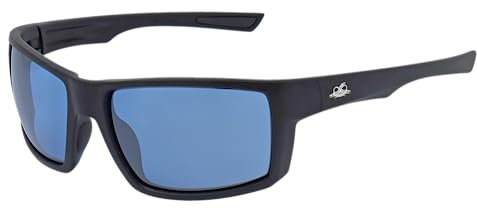 Bullhead Safety Sawfish Grow Room Brille mit HPS-Blockergläsern, vollständiger Augenschutz für den Einsatz im Gartenbau und Indoor-Gärtnerei, blaue Linse mit mattschwarzem Vollrahmen, Einheitsgröße