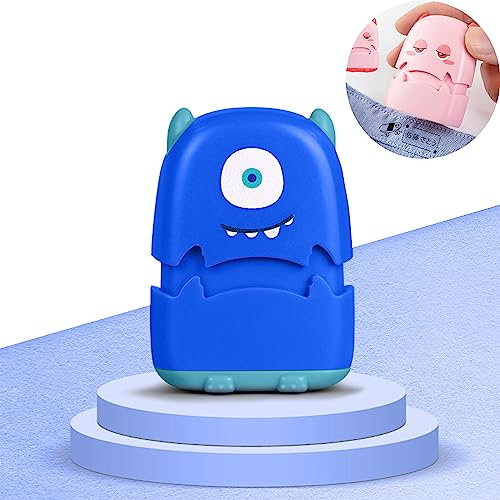 Stempel Kinder Personalisierter Kiddo Stempel Namensstempel Textil Space kleine geschenke für Kindergarten Benutzerdefinierter Namensstempel(grün) (blau)