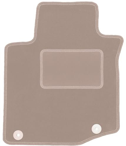 Wielganizator Automatte – Passend für Citroen C1 I Schrägheck 2005-2014 – Velours – Autozubehör - Auto Fußmatten – Fußmatte Auto – 1-teilig - beige