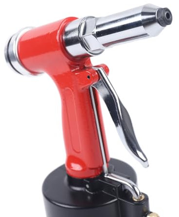 Nietmutter-Pistole, Druckluft Nietpistole Pneumatisches Nietwerkzeug 3,2-6,4mm, Pneumatische Popnietenzange, Professioneller Nietpistole Nietzange Set niedriger Luftverbrauch Kostensparende Pneumatik