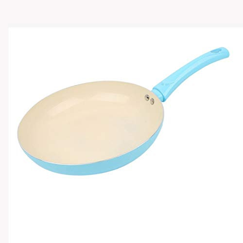 YIHANSS Padella con rivestimento in ceramica, doppio fondo, per cottura a induzione a gas, padella antiaderente, 3 colori