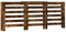 ** vidaXL Radiator Cover Heater Shelf - Smoked Oak Engineered Wood, Modern Slatted Design, Living Room Decor, 156/205 x 21.5 x 83.5 cm
