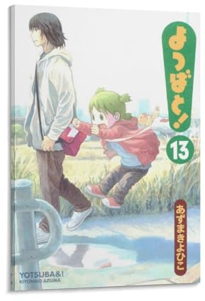 Yotsuba&! Comic-Poster, coole Kunstwerke, Gemälde, Wandkunst, Leinwanddrucke, hängende Bilder, Poster, 40 x 60 cm