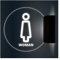 LED-Toilettenschild, Badezimmerschild mit beleuchteter Kante, LED-Acrylschild für Damen, Herren, Damen, Toilettenschilder für Unternehmen (einfarbig)