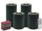 Candela Lights LED Kerzen 4er Set Winter Grün Flammenlos Echtwachs inklusive Fernbedienung & Batterien Dimmbar Flammenfunktion
