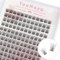 168Pcs Ultra-Fine soft Lash Clusters 0.03 mm thickness 10-16mm Mixed Natural Wispy Eyelash Clusters Cils légers et faciles à appliquer Avec un effet de cils de première qualité(QR-0.03mm thickness)