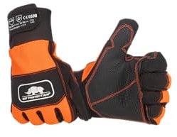 SIP PROTECTION Guanti antitaglio classe 2 su entrambi i guanti, taglia 9, arancione fluo e nero