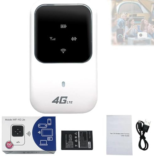 Ryoko Portable WiFi,Ryoko Portable WiFi, Ryoko Pro Portable WiFi, Ryoko Portable WiFi Hotspot pour Voyage, Internet par Satellite Illimité, Routeur Intelligent Haute Vitesse Partout (1PC)