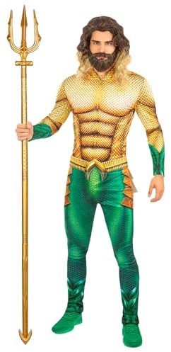 Funidelia | Aquaman Kostüm für Herren Superhelden, DC Comics, Justice League - Kostüm für Erwachsene & Verkleidung für Partys, Karneval & Halloween - Gold