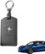 HQR Étui de protection en Cuir pour clé Porte-cartes pour Tesla Model 3/Y,Porte Clef Voiture,Protection Clef Voiture,Etui Carte,Porte Cé Voiture,protège clé voiture,Noir