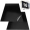 2 Piezas 30 x 20 cm Láminas de Plástico, Negro de 3 mm Metacrilato Plancha, Abs de Alta Dureza Placas de Plástico Cuadradas para Hacer Maquetas, Manualidades, Guardabarros y Decoraciones para el Hogar