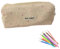 YueJieSelected Federmäppchen Mädchen - Teenager Etui Schule,Schlamppermäppchen Cord,Studium Must Haves Stifte Mäppchen Aesthetic,Portable Federtasche Erwachsene,Pencil Case Aesthetic (Haselrosa)