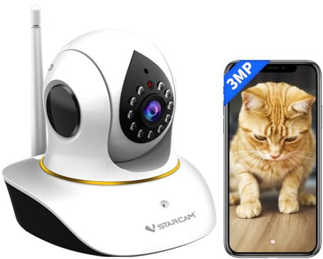 VSTARCAM 2K Pet Camera for Cats, Interactive Dog & Cat Camera with Phone APP, IR Night Vision, Motion Detection, 2-Way Audio, Indoor Dog Camera for Home Security