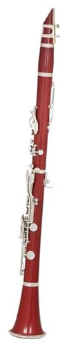 Rote B Klarinette mit versilberten ABS Klappen(Red Clarinet)