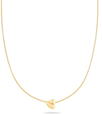 Tamaris Schmuck für Damen aus Edelstahl, Halskette mit organischem Herzmotiv für Valentinstag, Stilvoll und Elegante Geschenkidee