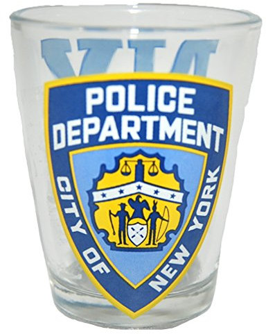 CityDreamShop Shotglas 'Great State of Texas' Nypd, Glas, Rund, Klassiker, 2,5 Zoll, 1 Stück, Spülmaschinengeeignetes Glas, Wiederverwendbar, Schnapsglas, 492567011, 3472831
