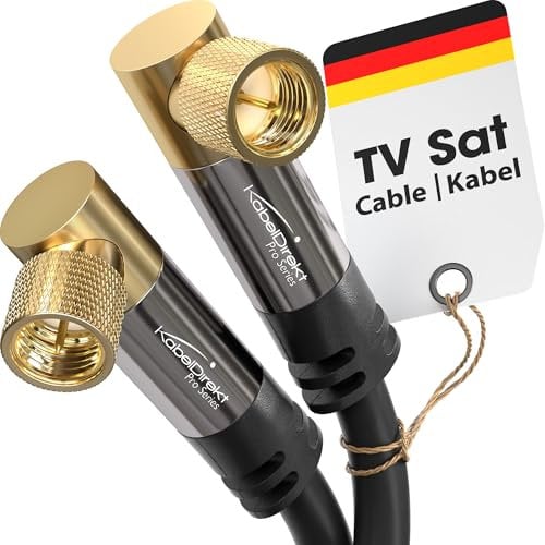 KabelDirekt – Cavo SAT, Antenna TV, Coassiale – Angolato a 90° – 2 m – Cavo Satellitare 4K, connettore F – Disponibile in 0,5-30 m (radio/TV, DVB-T, DVB-C, DVB-S/DVB-S2, internet, nero)