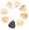 8 Pcs Plektren, Handcrafted Buffalo Horn Herzform Picks für Akustische Elektrische Gitarre Ukulele Mandoline Banjo