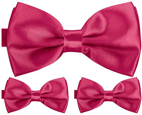 BomGuard Set da 3 Papillon Uomo,fucsia