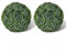 2 Set Buchskugel Künstliche Buchsbaumkugel zur Innen- und Außendekoration Ø 27cm PVC