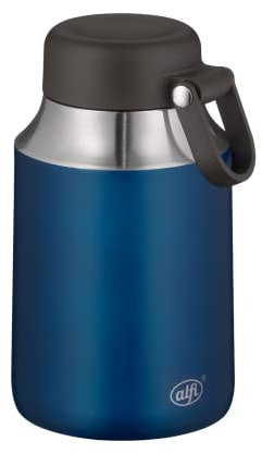 alfi City Food Mug 470ml, Mystic Blue, Edelstahl-Thermobehälter für Essen, Isolierbehälter für Suppen, Salat, Müsli to go, hält 7 Stunden warm, 14 Stunden kalt, spülmaschinenfest, BPA-frei