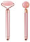 Elektrisch vibrierende natürliche Rosenquarz Jade Roller Gesicht Haut Beauty Face Lifting Massagegeräte