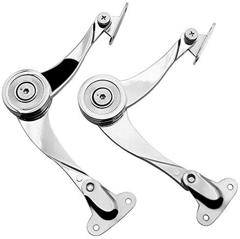 2 Pièces Charnière de Support de Couvercle,Support Pliant de Support,Armoire Meuble Porte Ascenseur,Accessoires de Meubles de Cadre de Table à Support Caché,pour Porte de Meuble,Armoire (avec vis)