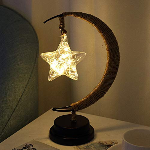 LED Kupfer Draht Lampe Schmiedeeisen Ornamente Nachtlicht Kreatives Schlafzimmer Nordic Style Retro Wind Dekoration Urlaub ohne Batterie