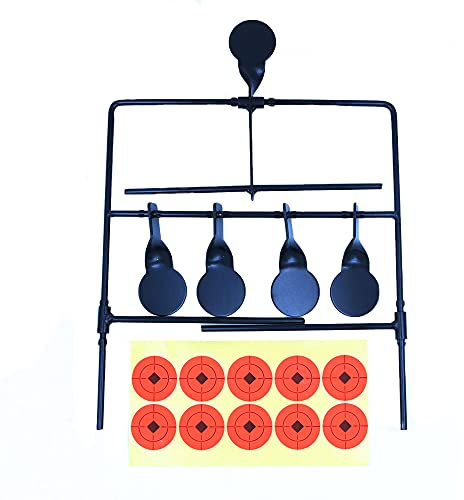 ANCLLO Swinging Target Freestanding Self Resetting Holder Cone Funnel Pellets For Indoor Outdoor Shooting Practice
