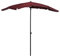 vidaXL Parasol de Jardin avec Mât Parasol de Patio Pare-soleil de Terrasse Parasol d'Extérieur Anti-UV Anti-décoloration 200x130 cm Rouge Bordeaux