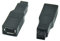 ezqnirk 1 stücke Mini FireWire-Konverter 1394 Computer 9 Pin bis 6 Pin B Adapter 400 800 Übertragungsanschluss stabiler Ersatz