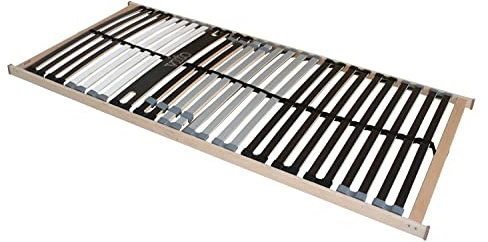 Möbel Jack Lattenrost Lattenrahmen Bettrost mit 7 Zonen | Federholzrahmen | 28 elastische Federholzleisten | 140 x 200 cm