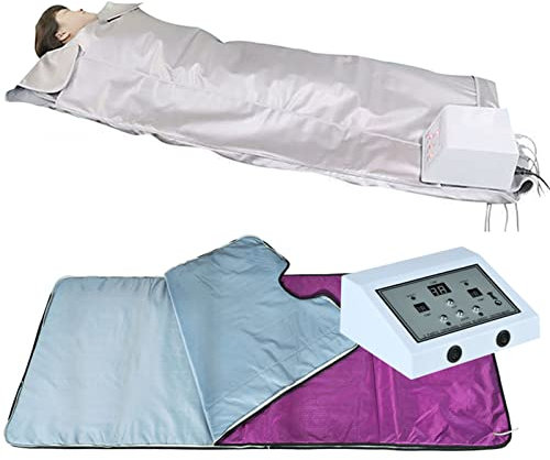 Ferninfrarot Heizung Saunadecke, Tragbare Far Infrared Khan Dampfdecke Mit Fernbedienung, 2 Zonen Unabhängige Temperatur, Zum Entspannen, Schwitzen, Zur Linderung Körperlicher Ermüdung,Purple