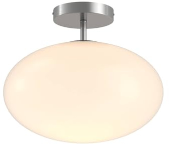 Lindby Deckenlampe Sonika in Alu (1 flammig, E27) - Deckenleuchte Lampe Wohnzimmerleuchte