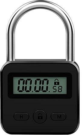 Intelligentes Digitale Zeitschloss Sicherheits Vorhängeschloss Zeitschloss mit LCD-Display Küchensafe Zeitschloss Wiederaufladbar USB 99 Stunden Maximale Multifunktionaler Elektronisches Timersperre