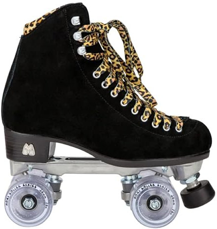 Moxi Quad Rollschuhe I Lolly Set I Beach I Jungle I Bunny I Größe 31-45 I Kinder I Mädchen I Frauen I Damen I Disco I Roller I Skates I Classic (Panther, US 7 / EU 38-39)