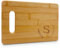 On The Rox Taglieri monogrammati – 22,9 x 30,5 cm dalla A alla Z personalizzato inciso in bambù (S) – grande tagliere in legno personalizzato con iniziali – tagliere in legno personalizzato per salumi