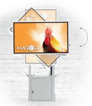 Hagor Wall Lift Pro Light III Flip - Sistema di sollevamento regolabile in altezza, fissaggio a parete per Samsung FLIP 55&65'