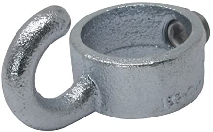 SO-TOOLS® Temperguss Stellring mit Haken für 42,4 mm Rohr Stellring mit Haken zur Abspannung