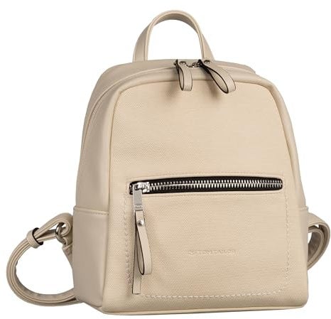 TOM TAILOR Tamara Damen City Rucksack Backpack, 8 L Beige
