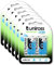 Uniross Pack de 6 x 4 Piles Rechargeables AA/HR6 2700 NIMH HYBRIO, 1.2V