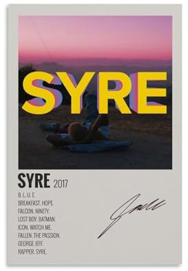 Jaden Smith Syre Albumcover-Poster, Leinwand-Kunstposter und Wandkunst, hängende Dekoration für moderne Familienflure, 30 x 45 cm