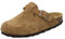 AFS-Schuhe 2900 Clogs Damen Bequeme Hausschuhe mit Fußbett aus Leder Made in Germany (42 EU, Cognac Velour)