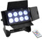 EUROLITE AKKU Multiflood IP 8x10W RGBW Wash CRMX | Flüsterleiser IP65-Akku-Fluter mit RGBW-LEDs, CRMX, Diffusorscheibe, Flügelbegrenzer, IR-Fernbedienung