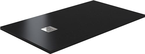 Aquabad Duschwanne/Duschtasse ARDESIA 90X75cm Schwarz Rechteck